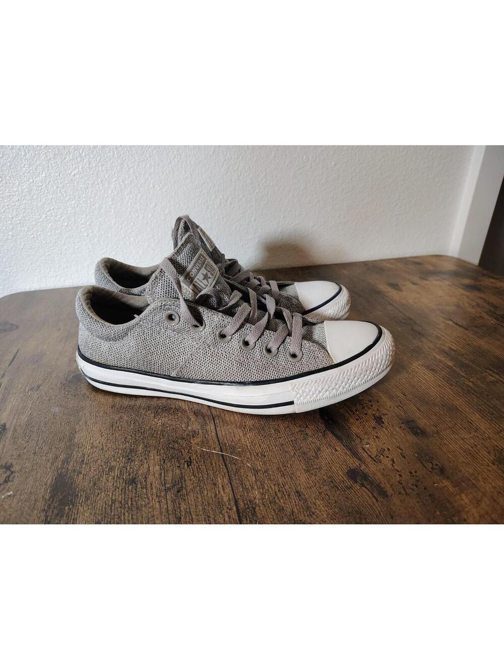 Women Converse Textured Gray Sz 7  Chuck Taylor All Star Madison Ox Low-Top Snkr